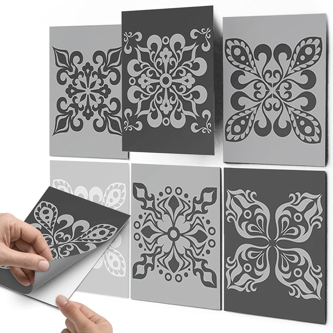 CREATISTO Klebefliesen Stickerfliesen Fliesenfolie - Klebe Folie für Wandfliesen I Klebefliesen Deko