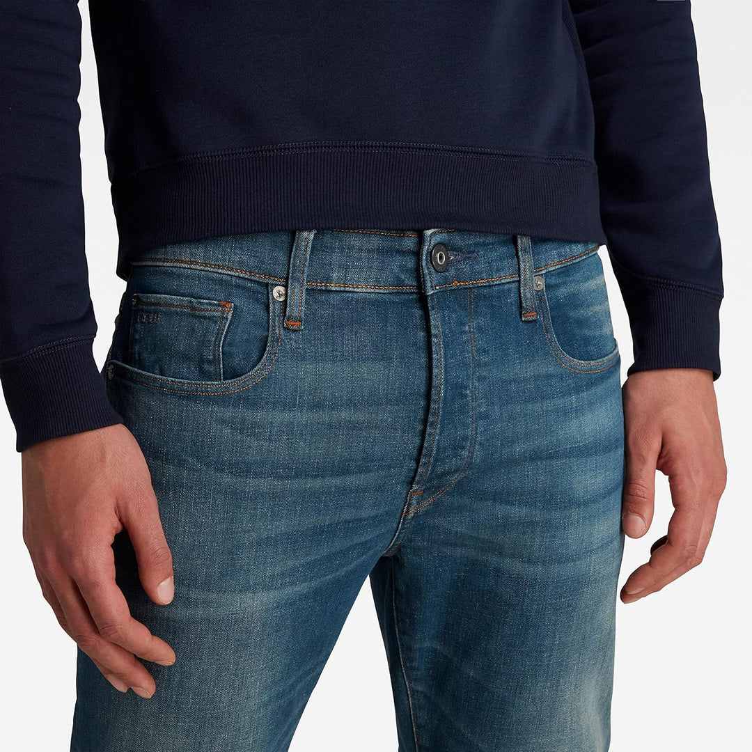 G-Star Herren 3301 Slim Jeans 27W / 30L Blau (Medium Aged 51001-9118-071), 27W / 30L Blau (Medium Ag