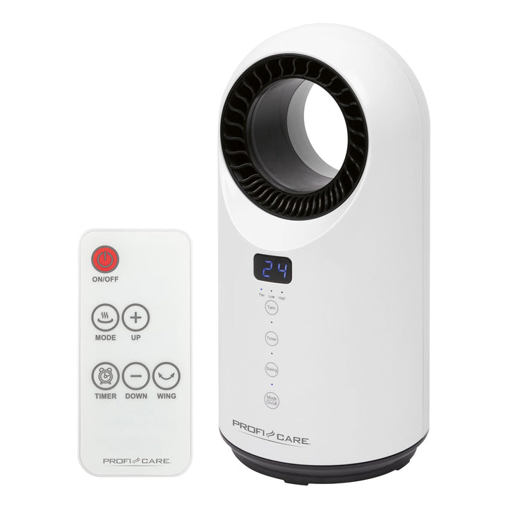 ProfiCare® 2in1 Keramik-Heizlüfter und Tischventilator | 15-35 °C einstellbar | kühlen | Ventilator