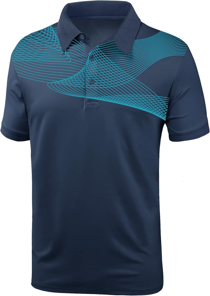 JACKETOWN Poloshirt Herren Kurzarm Polohemd Atmungsaktiv Schnell Trocknend Golf Polo Tshirt Sommer P