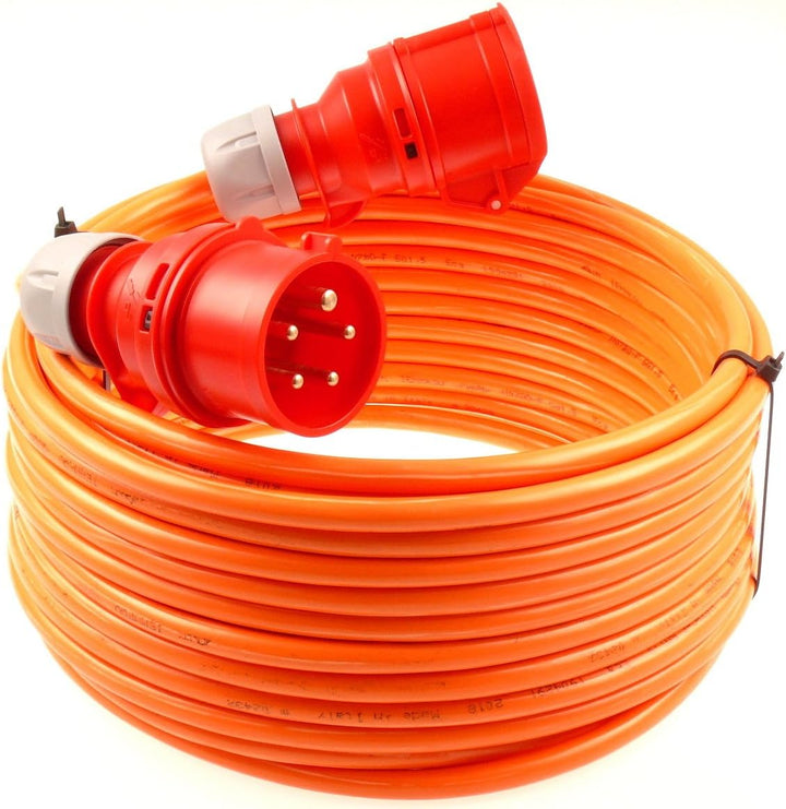 netbote24 CEE Starkstromkabel Verlängerungskabel 16A 400V Pur-Leitung H07BQ-F 5g1,5 Aussen 5m