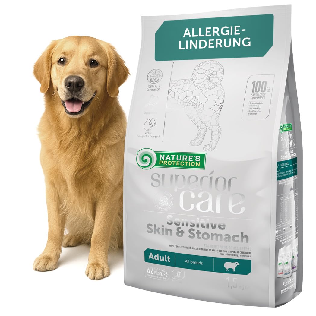 Nature's Protection Superior Care Trockenfutter für Hunde mit Empfindlich Haut und Magen - Hundefutt