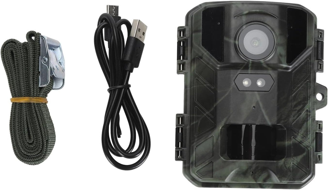 Solar Hinterkamera, 4K 50 MP HD Nachtsicht Bewegungsaktivierte Tracking Wildkamera mit LCD Display,