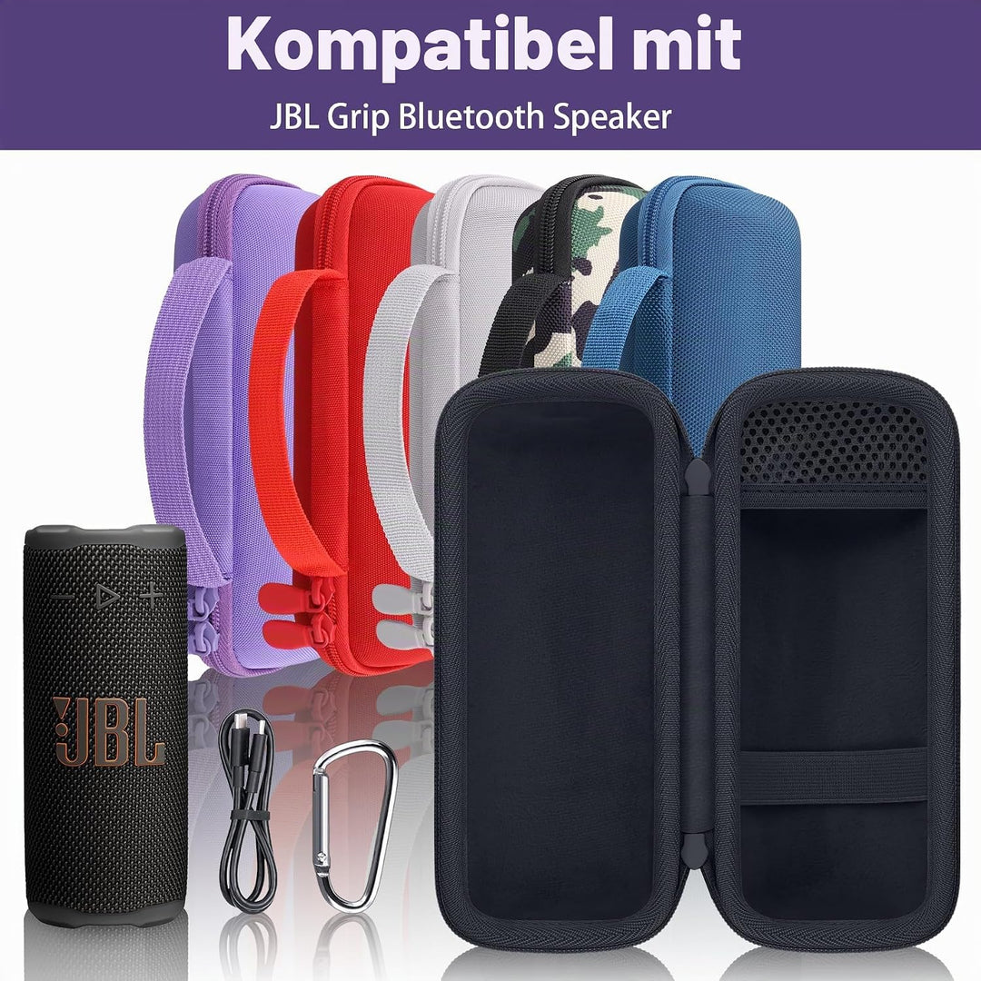 co2CREA Tasche für JBL Grip Kompakter Bluetooth Lautsprecher Hülle Case Etui Tragetasche Lila, Lila