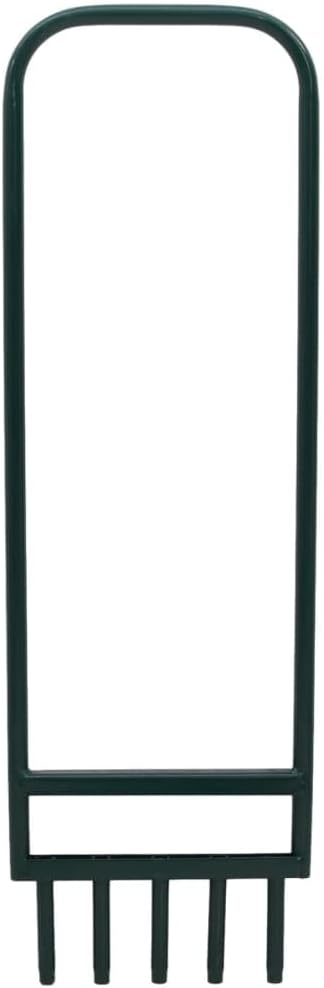 vidaXL Rasenlüfter mit 5 Hohlzinken, Rasen Aerator mit Fussstange Griff, Vertikutierer zum Lockern v