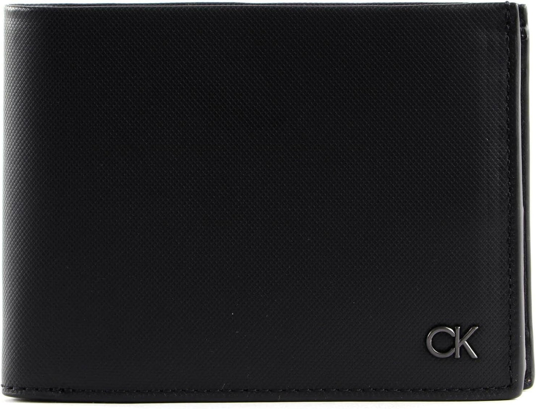 Calvin Klein Herren Geldbeutel Ck Trifold 10 CC Coin Klein, Schwarz (Ck Black), Einheitsgrösse