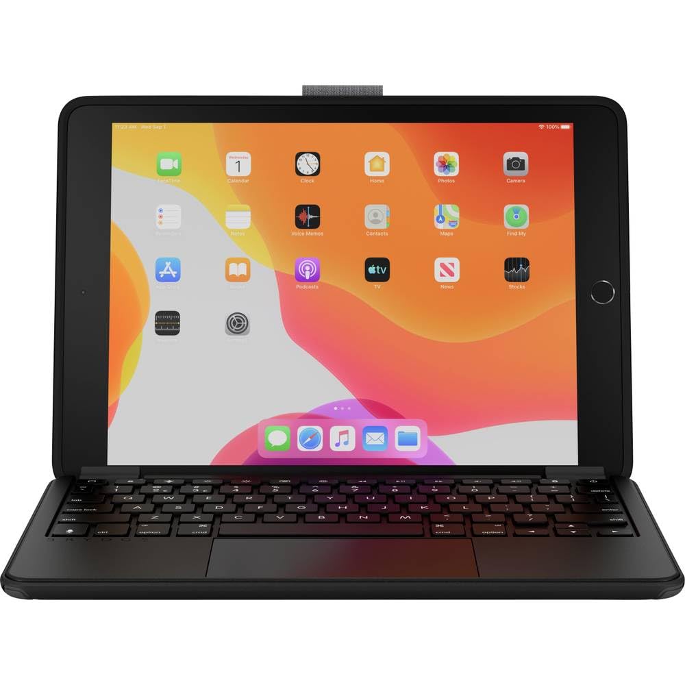 Brydge 10.2 MAX+ QWERTZ Kabellose Tastatur mit Hülle und Trackpad für iPad (7. bis 9. Gen.)