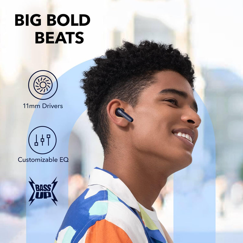 soundcore P3 Bluetooth Kopfhörer mit Geräuschunterdrückung, Intensiver Bass, 6 Mikrofone, Multi-Modu