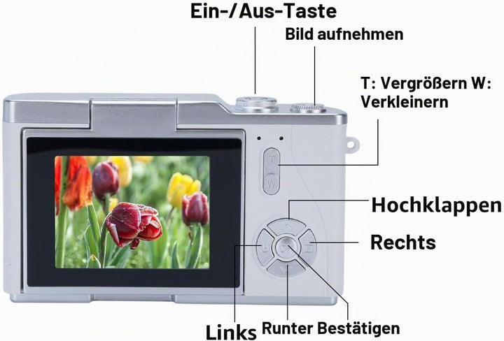 48MP 1080p Digitalkamera mit 2,4 &