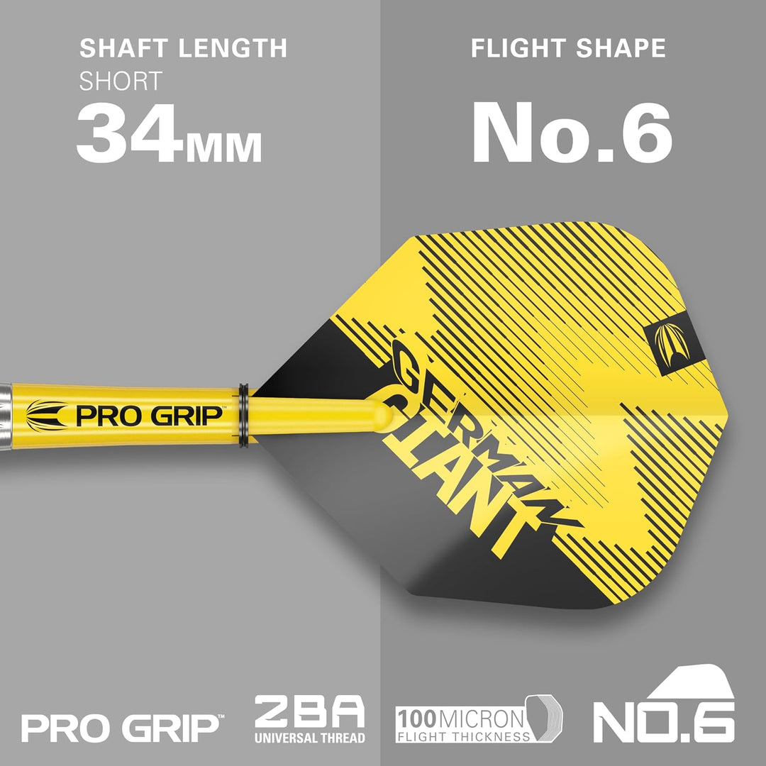 Target Darts Gabriel Clemens 22G/23G/24G Wolfram Stahlspitze Dart Satz Dartpfeile - 9 Pro Grip Schäf