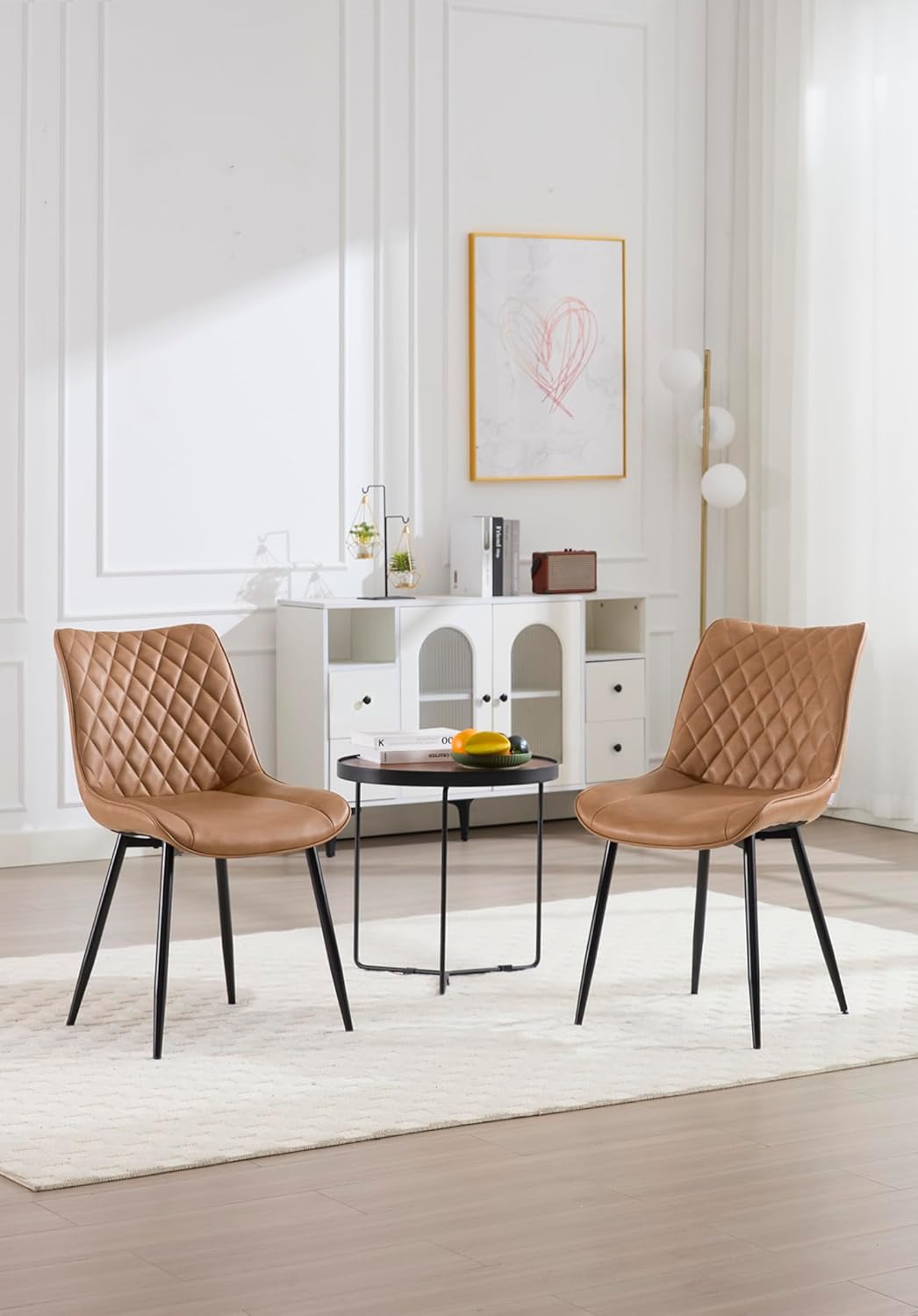 WOLTU 4 x Esszimmerstühle 4er Set Esszimmerstuhl Küchenstuhl Polsterstuhl Design Stuhl mit Rückenleh