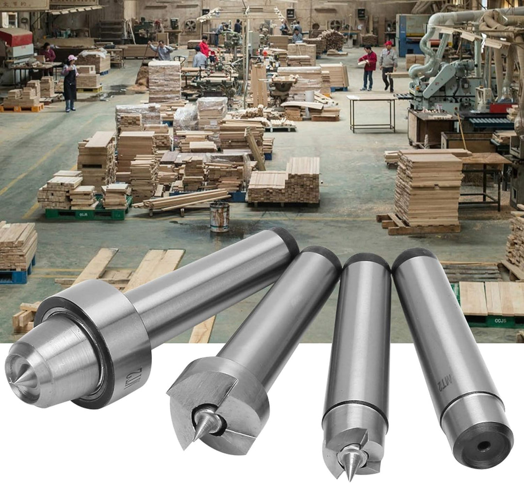 4 Stücke MT1/MT2-Drehmaschinen-Drehbecher-Mittelset für Holzbearbeitungsmaschinen(MT2)