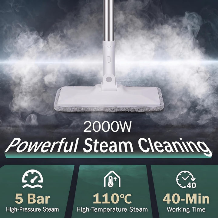 Dampfreiniger Boden Steam Cleaner 5 Bar 2000w Dampfreiniger FüR Alles Auto Hochdruck Dampfente Steam