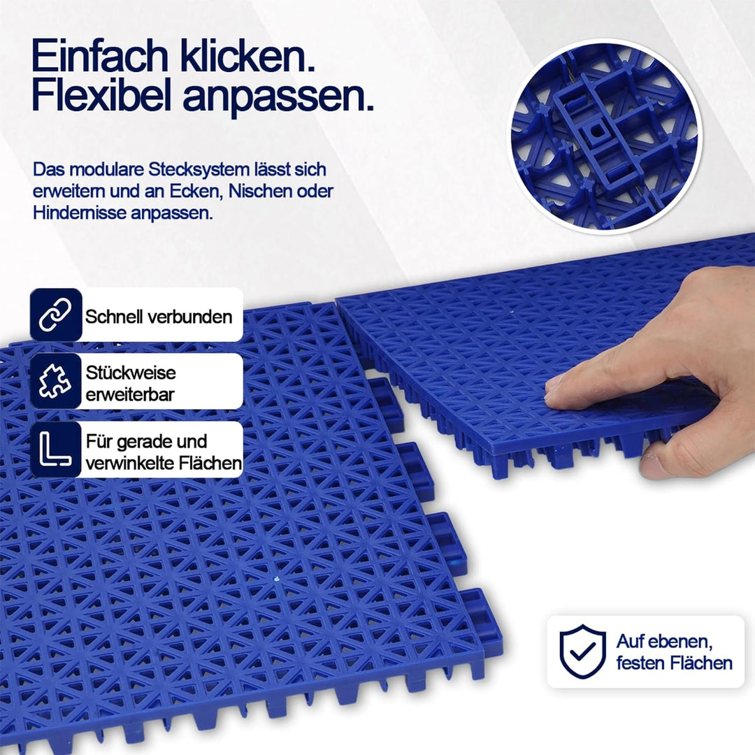 jxgzyy 24 STK Puzzlematte Set Bodenschutzmatte Sportmatte Fallschutzmatten Outdoor Gymnastikmatte Fi