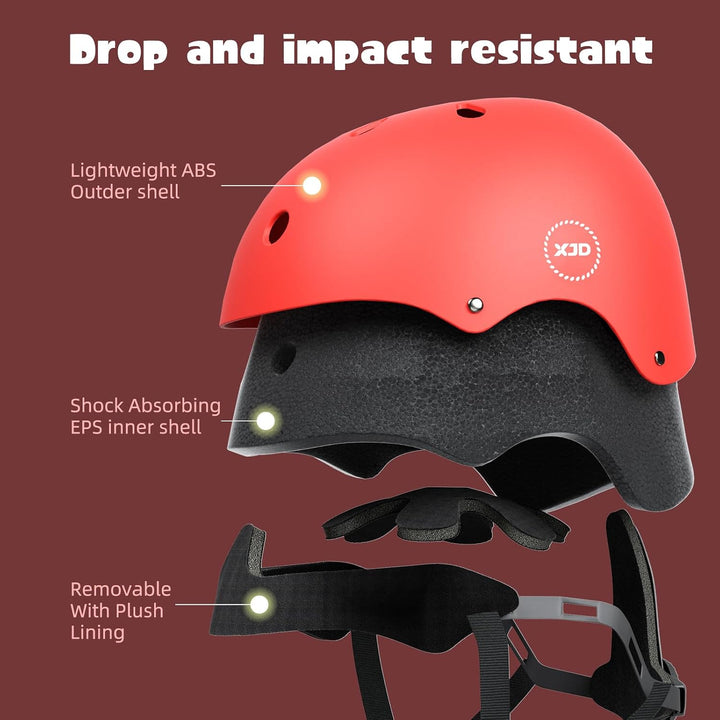 XJD Kinder Jugend Fahrradhelm Klassiker Kinderhelm CE-Zertifizierung für Multisport Fahrrad Klettern