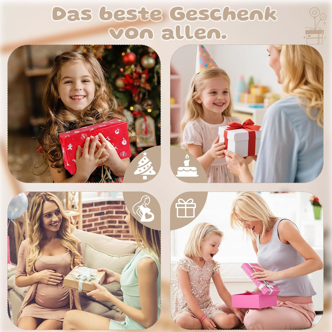 3D Wolken Mond Sterne Mobiles Baby, Babybett Mobile, Windspiele Baby Mobile Halterung Wickeltisch An