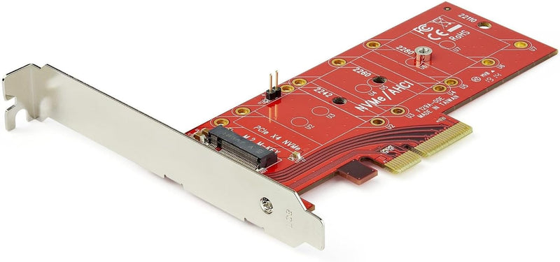 StarTech.com M2 PCIe SSD Adapter - x4 PCIe 3.0 NVMe / AHCI / NGFF / M-Key - Niedrigprofil und Vollpr