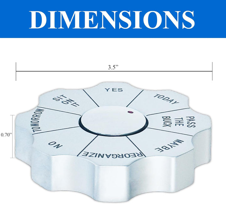 Natico Decision Maker und Papierbeschwerer (60-2622) One Size mattes Silber, One Size mattes Silber