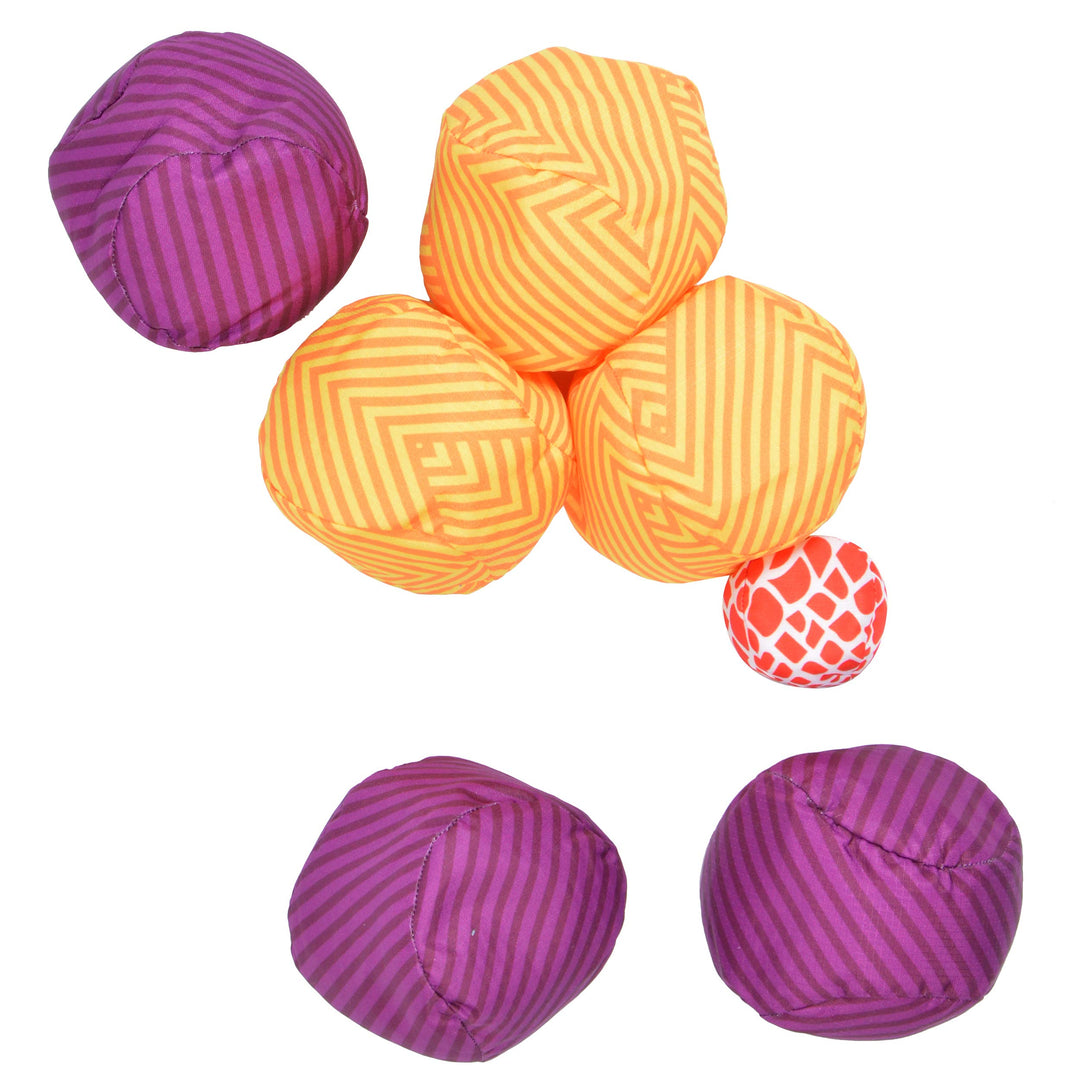 Ocean 5 Extrem Boule - Soft-Boule Set, Street-Boccia, Cross Country Petanque mit Tasche Immer überal