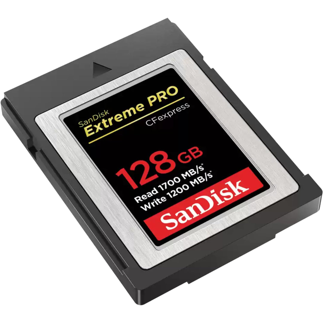 SanDisk Extreme PRO CFexpress Speicherkarte Typ B 128 GB (Lesegeschwindigkeiten bis 1700 MB/s, für R