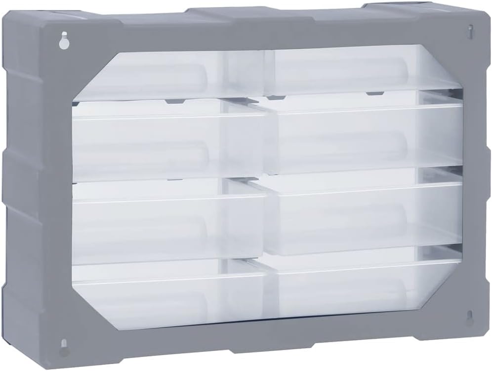 vidaXL Multi Schubladen Organizer 8 grosse Schubladen Kleinteilemagazin Sortierkasten Sortierbox Sor