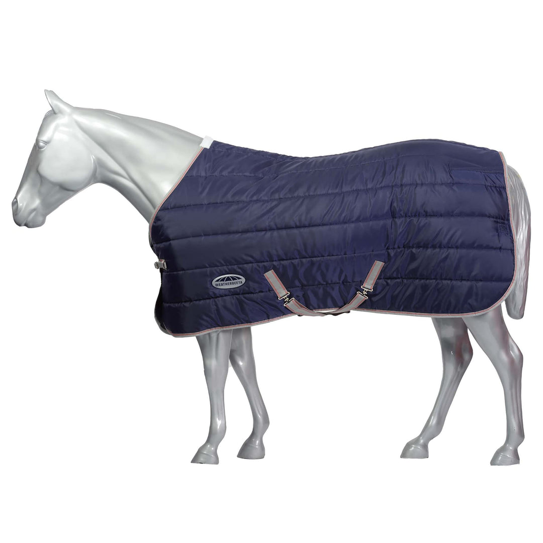 Weatherbeeta Comfitec 210d Kanal Quiltstandard Ansatz Mittel Lite Navy/Silver Marinelbau/Silber/Rot