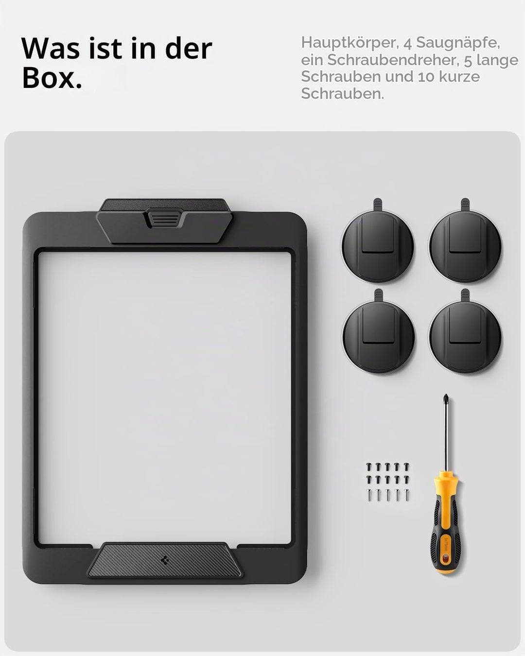 Spigen Starlink Mini Halterung [Starke Haftkraft bis 23 kg] Saugnapfhalterung mit Schnellverschluss-