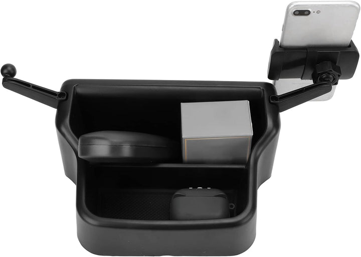 Mittelkonsole Armaturenbrett Aufbewahrungsbox mit Telefonhalter ABS Ersatz für Mustang Mach E 2021+