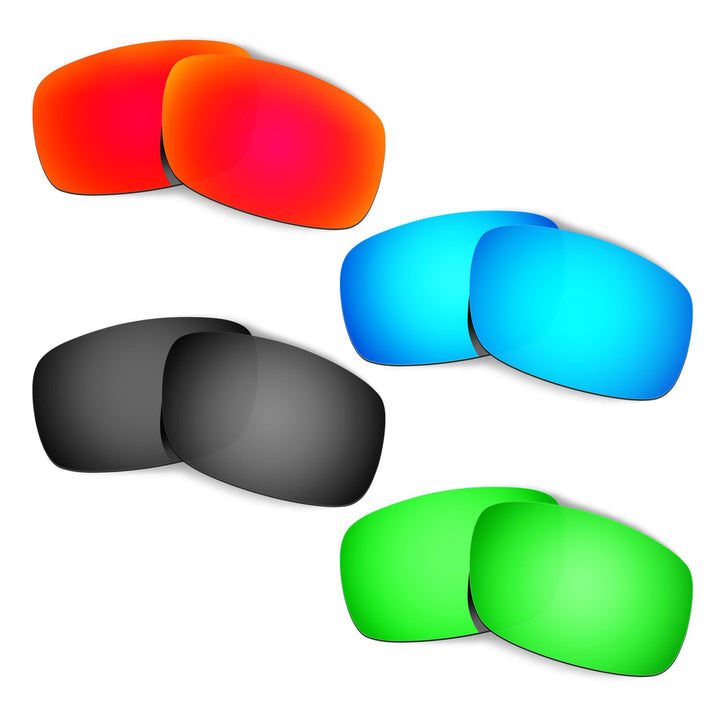 HKUCO Plus Mens Replacement Lenses For Oakley Crankshaft - 4 pair Combo Pack