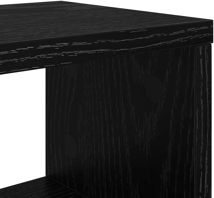 Lumanois Studiotisch Schwarz Eichen-Optik 152 x 42,5 x 36 cm Holzwerkstoff