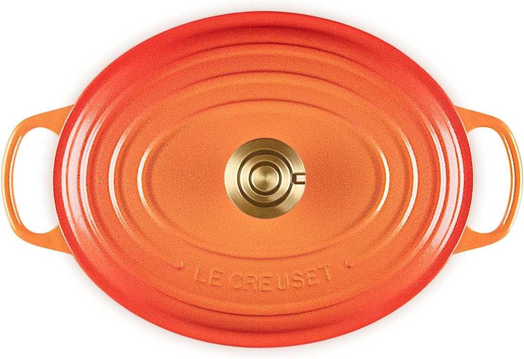Le Creuset Flamme Dorée Ovalkasserolle, 29 cm Volcanic 29 cm, Volcanic 29 cm