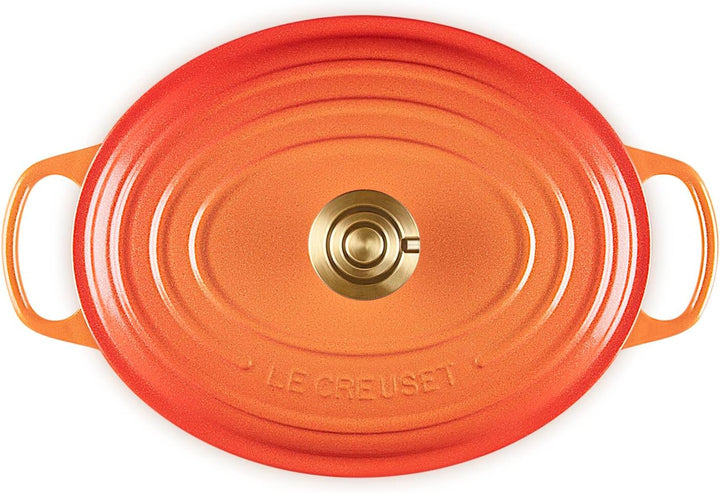Le Creuset Flamme Dorée Ovalkasserolle, 29 cm Volcanic 29 cm, Volcanic 29 cm