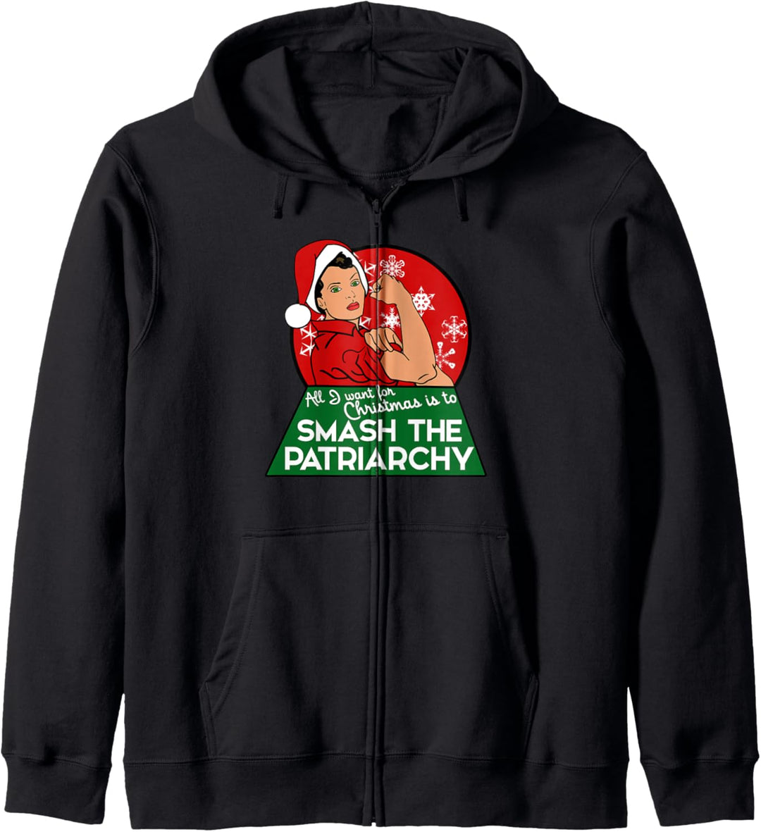 Feminist Christmas Smash the Patriarchy for xmas Kapuzenjacke