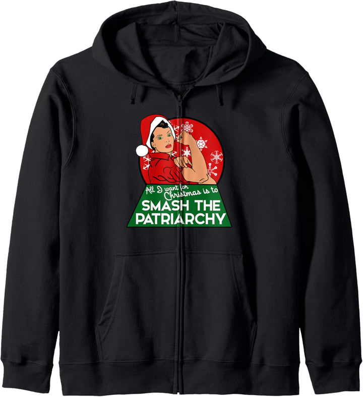 Feminist Christmas Smash the Patriarchy for xmas Kapuzenjacke