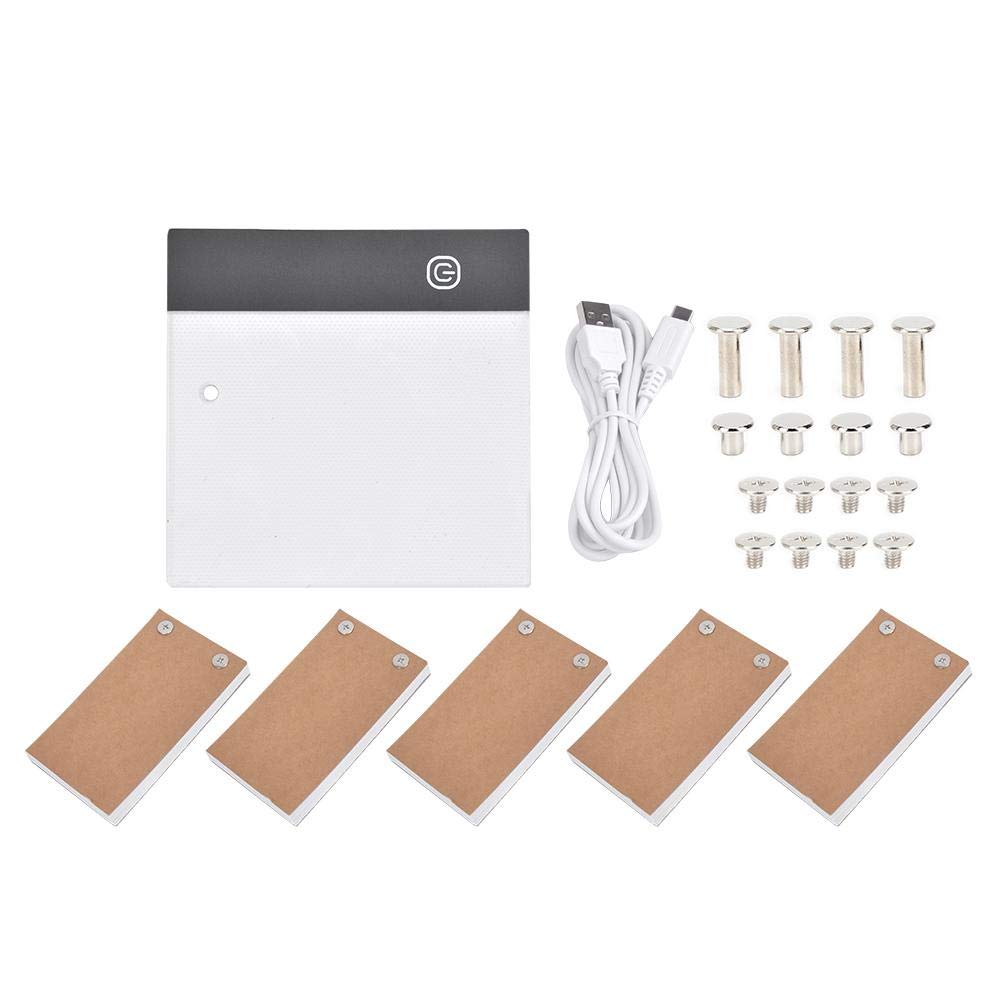 Cikonielf Handzeichnung LED Handzeichnung LED-Platine Tragbares Positionierungsloch USB Flip Book Ki