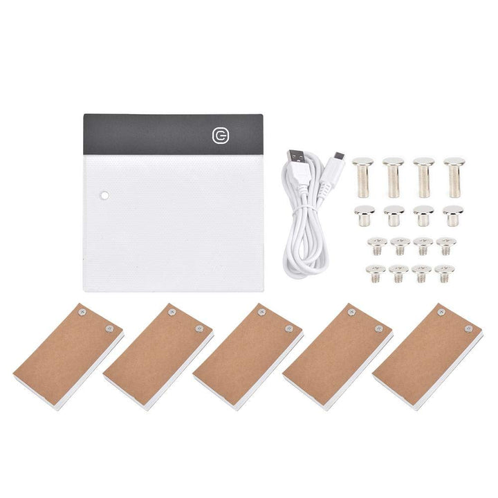 Cikonielf Handzeichnung LED Handzeichnung LED-Platine Tragbares Positionierungsloch USB Flip Book Ki