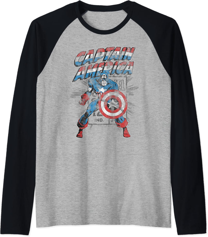 Marvel Captain America Retro Raglan