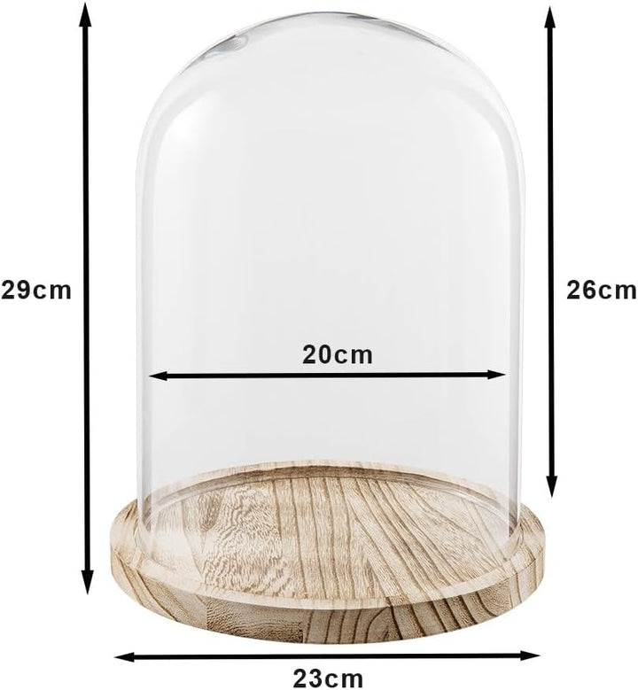 Clayre & Eef 6GL2171 Glasglocke Ø 23 * 29 cm