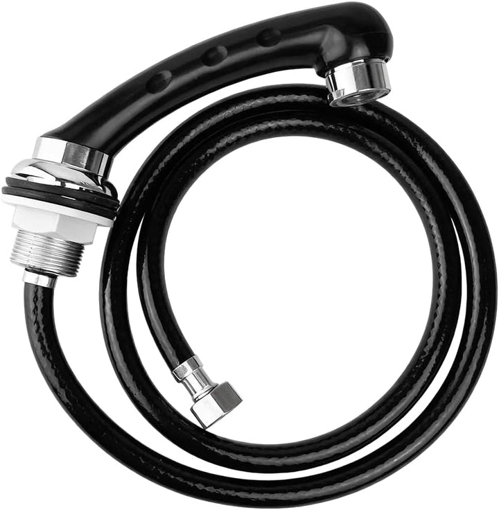 Duschkopf mit Schlauch Schwarz, Waschbecken Handbrause, Duschkopf Schlauch, Duschkop ABS Handbrause