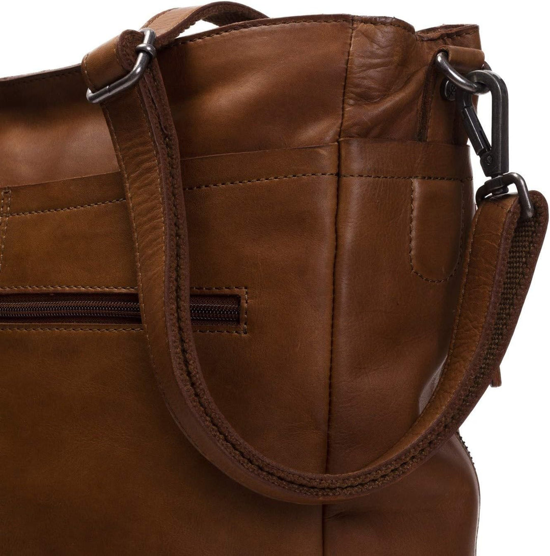 The Chesterfield Brand Lizzy - Schultertasche 13" Leder 24 cm Cognac Einheitsgrösse, Cognac Einheits