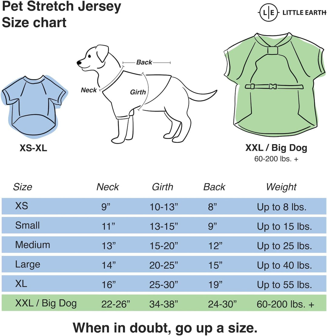 Littlearth Pet Stretch Team Jersey San Francisco 49ers L (Neck: 14", Girth: 20"-25", Back: 15") Team