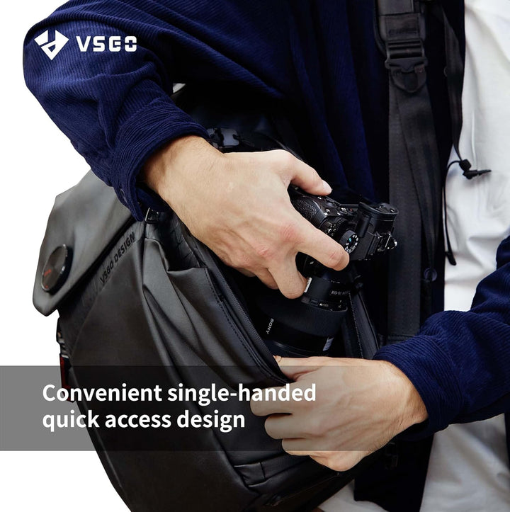 VSGO 25L Professioneller Kamerarucksack – Extragrosses Fassungsvermögen, Reisepack & Pendlerrucksack