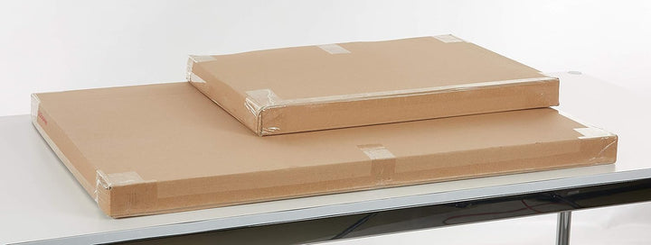 Luxentury Schreibtischunterlage Schreibunterlage Leder Kantenschutz: 90x60 cm Echtleder abgewinkelt