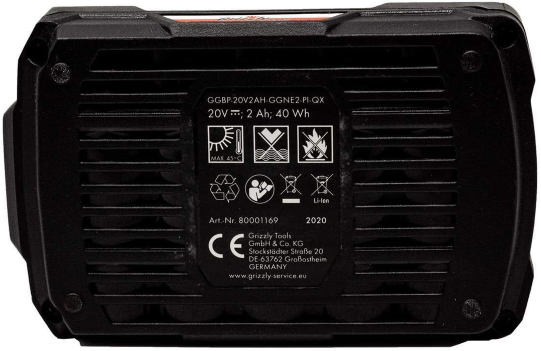 Grizzly Tools Ersatzakku 20V, 2,0Ah geeignet Akku-Rasentrimmer CT 2000