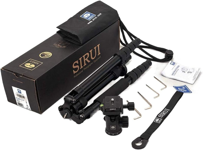 SIRUI NT-1005X/E-10 Universal Traveler Drei-/Einbeinstativ mit E-10 Kopf (Aluminium, Höhe: 148.3cm,