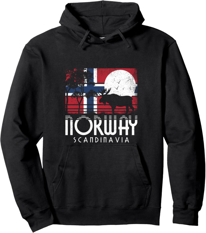 Norwegische Flagge Noreg Norge Skandinavien Norwegen Pullover Hoodie