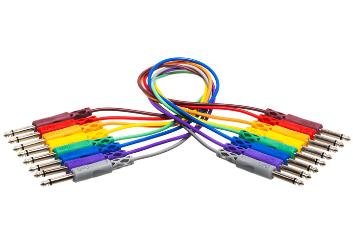 Hosa CPP845 Patchkabel (6,3mm TS-Beidseitig 1,5m) (8er Pack)