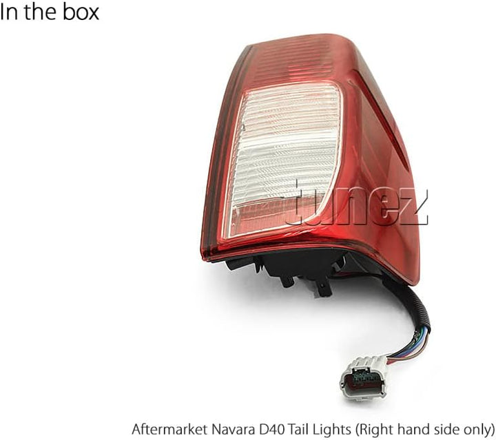 TUNEZ® RHS Rücklicht rechts Rücklicht Lampenlinse Kompatibel mit Navara D40 2005-2015