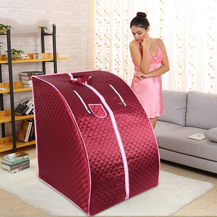 Tragbare Sauna Willowybe，Mini Dampfsauna für Zuhause，Einzel Portable Sauna Raum Kann Müdigkeit Linde
