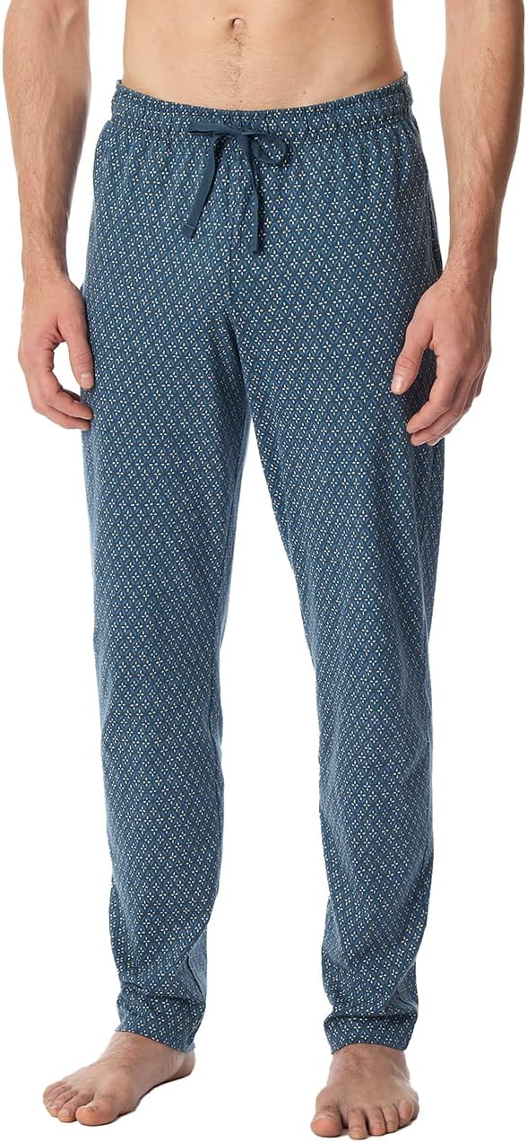 Schiesser Herren Lange Schlafhose-Mix + Relax Pyjamaunterteil 50 Jeansblau_180289, 50 Jeansblau_1802